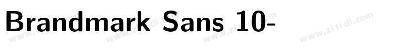 Brandmark Sans 10字体转换